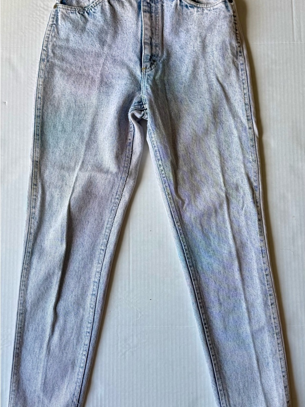 Vintage Lee USA Made Speckled Acid Wash Mom Jeans High Waist 28x30